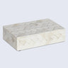 Braid Pattern Decorative Storage Box, Bone Inlay in 7 Sizes, Ivory