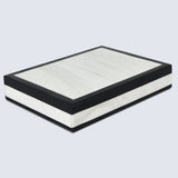 Mono Court Pattern Decorative Storage Box, Resin Inlay in 7 Sizes, Black-White