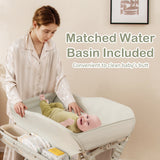 Baby Diaper Changing Table with Water Basin Wheel