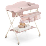 Baby Diaper Changing Table with Water Basin Wheel