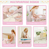 Baby Diaper Changing Table with Water Basin Wheel