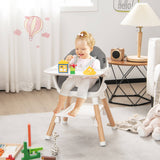 6-in-1 Baby High Chair with Removable Dishwasher and Safe Tray