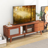 Bamboo TV Stand for TV up to 65 Inch