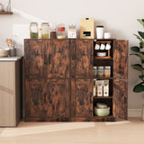 Bathroom Cabinet 43.5 inch Storage Cabinet with Doors and Adjustable Shelves
