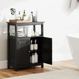 Bathroom Floor Cabinet Freestanding Storage Organizer with Open Compartment