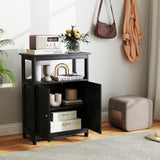 Bathroom Floor Cabinet Freestanding Storage Organizer with Open Compartment
