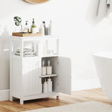 Bathroom Floor Cabinet Freestanding Storage Organizer with Open Compartment