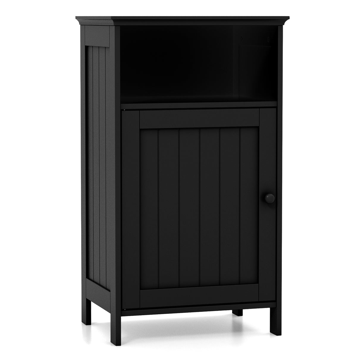 Bathroom Freestanding  Adjustable Shelf Floor Storage Cabinet