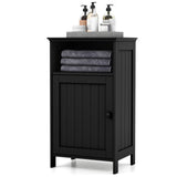 Bathroom Freestanding  Adjustable Shelf Floor Storage Cabinet