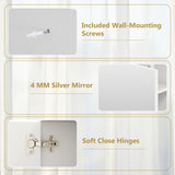 Bathroom Medicine Cabinet with Single Mirror Door