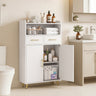 Bathroom Storage Cabinet Freestanding Floor Cabinet with 2 Drawers and 2 Doors