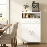 Bathroom Storage Cabinet Freestanding Floor Cabinet with 2 Drawers and 2 Doors