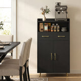 Bathroom Storage Cabinet Freestanding Floor Cabinet with 2 Drawers and 2 Doors