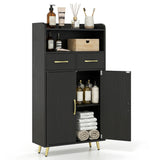 Bathroom Storage Cabinet Freestanding Floor Cabinet with 2 Drawers and 2 Doors