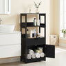 Bathroom Storage Cabinet with Open Shelves and Drawer