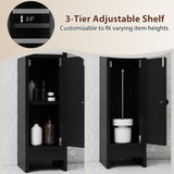 Bathroom Slim Cabinet Corner with Door and Adjustable Shelf