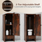 Bathroom Slim Cabinet Corner with Door and Adjustable Shelf