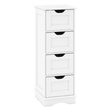 Bathroom Storage Cabinet with Cutout Handles and 4 Drawers
