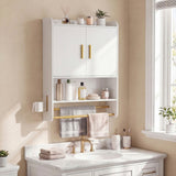 Bathroom Wall Cabinet Wall Mounted Medicine Cabinet with Towel Bars