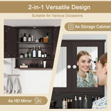 Bathroom Wall Mount Mirror Cabinet Organizer