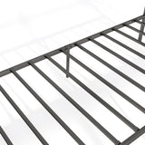 Bed Frame with Headboard and Under Bed Storage Black