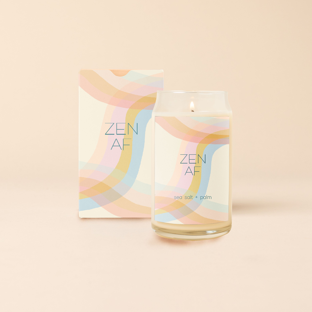 Candle Can Glass - Good Vibes Only