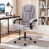 Big High Back Executive Chair with Linkage Armrests and Leather Padded Seat for Office