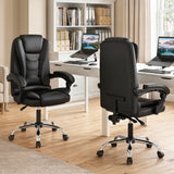 Big High Back Executive Chair with Linkage Armrests and Leather Padded Seat for Office