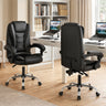 Big High Back Executive Chair with Linkage Armrests and Leather Padded Seat for Office