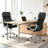 Big and Tall Adjustable High Back Leather Executive Computer Desk Chair