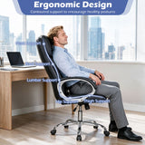 Big and Tall Adjustable High Back Leather Executive Computer Desk Chair