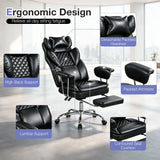 Big and Tall Executive Office Chair with Lumbar Support and Adjustable Seat