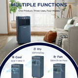 10000 BTU 4-in-1 Portable Air Conditioner with Dehumidifier and Fan Mode