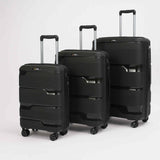Black Hardcase Roller Luggage Set (28', 24' and 20')