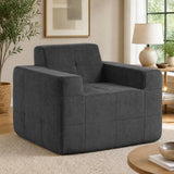 Boneless Single Sofa Chair Cloud Sofa with Terry Cloth Upholstery