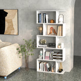 5-Tier Bookshelf with Anti-Toppling Device for Living Room Home Office