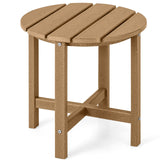 18 Inch Round Weather-Resistant Adirondack Side Table
