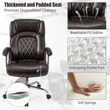 Height Adjustable Big and Tall Office Chair Computer Desk Chair with Metal Base