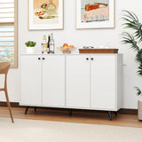 Buffet Sideboard Mid Century Modern Storage Cabinet with Adjustable Shelves