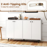 Buffet Sideboard Mid Century Modern Storage Cabinet with Adjustable Shelves