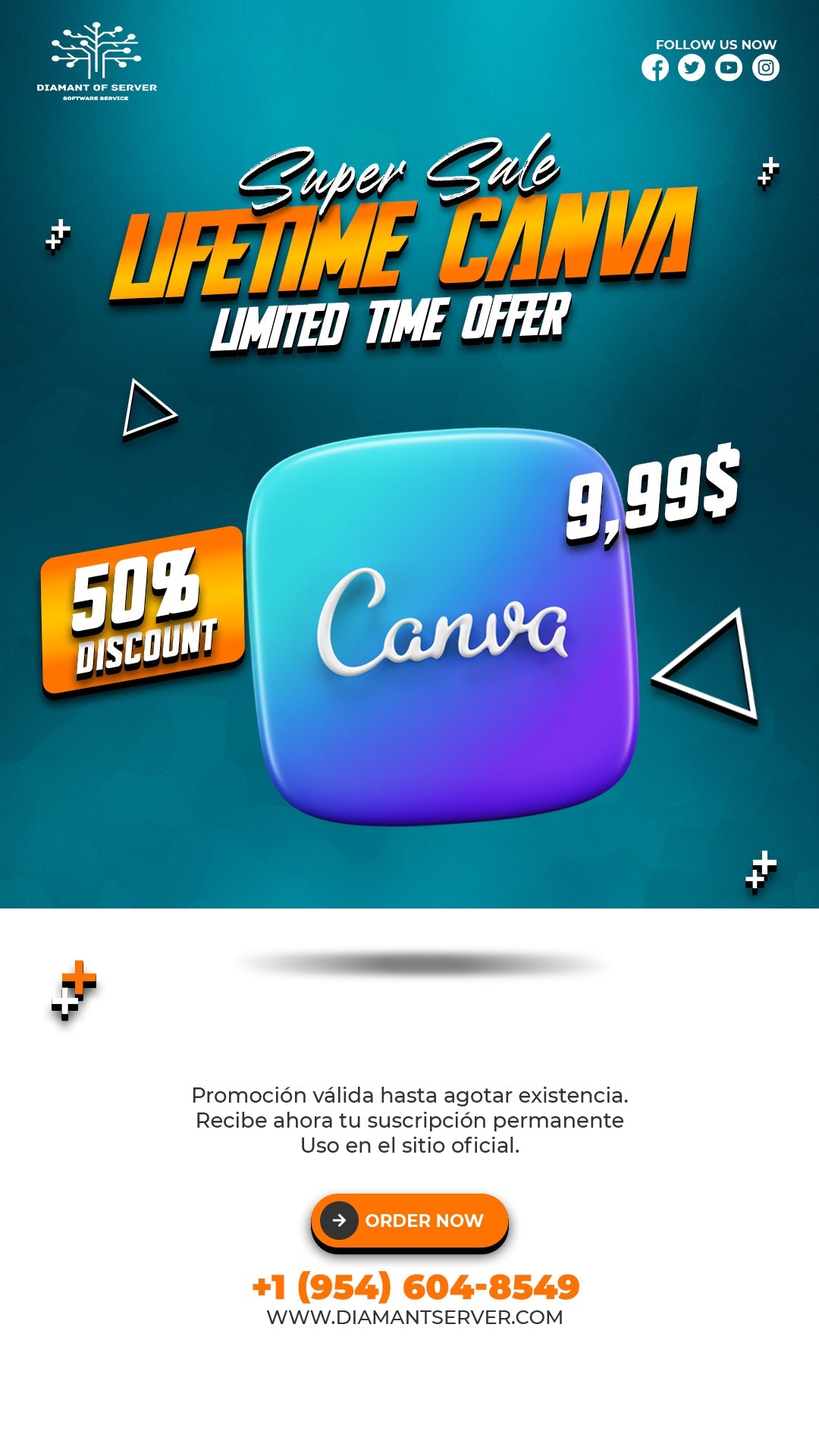 Suscripción Canva Permanente Email Personal
