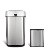 Rectangular Motion Sensor Trash Can 13.2 Gallon & 2.1 Gallon | CB-DZT-50-9/8-1