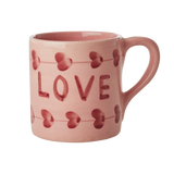 Ceramic Mug with Hand Painted Love - 14.2 oz