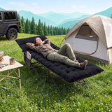 Camping Cot for Adults with Soft Padded Mat and Carrying Bag