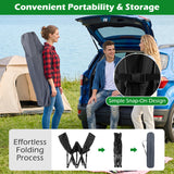 Camping Cot for Adults with Soft Padded Mat and Carrying Bag