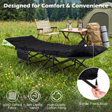 Camping Cot for Adults with Soft Padded Mat and Carrying Bag