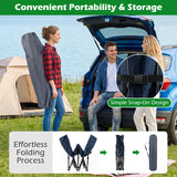 Camping Cot for Adults with Soft Padded Mat and Carrying Bag