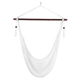 Caribbean Hammock Chair with Metal Spreader Bar Woven Rope Swing
