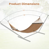Caribbean Hammock with Spreader Bar for Patio Poolside