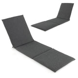 Outdoor Chaise Lounge Cushion Patio Furniture Folding Pad with Fixing Straps